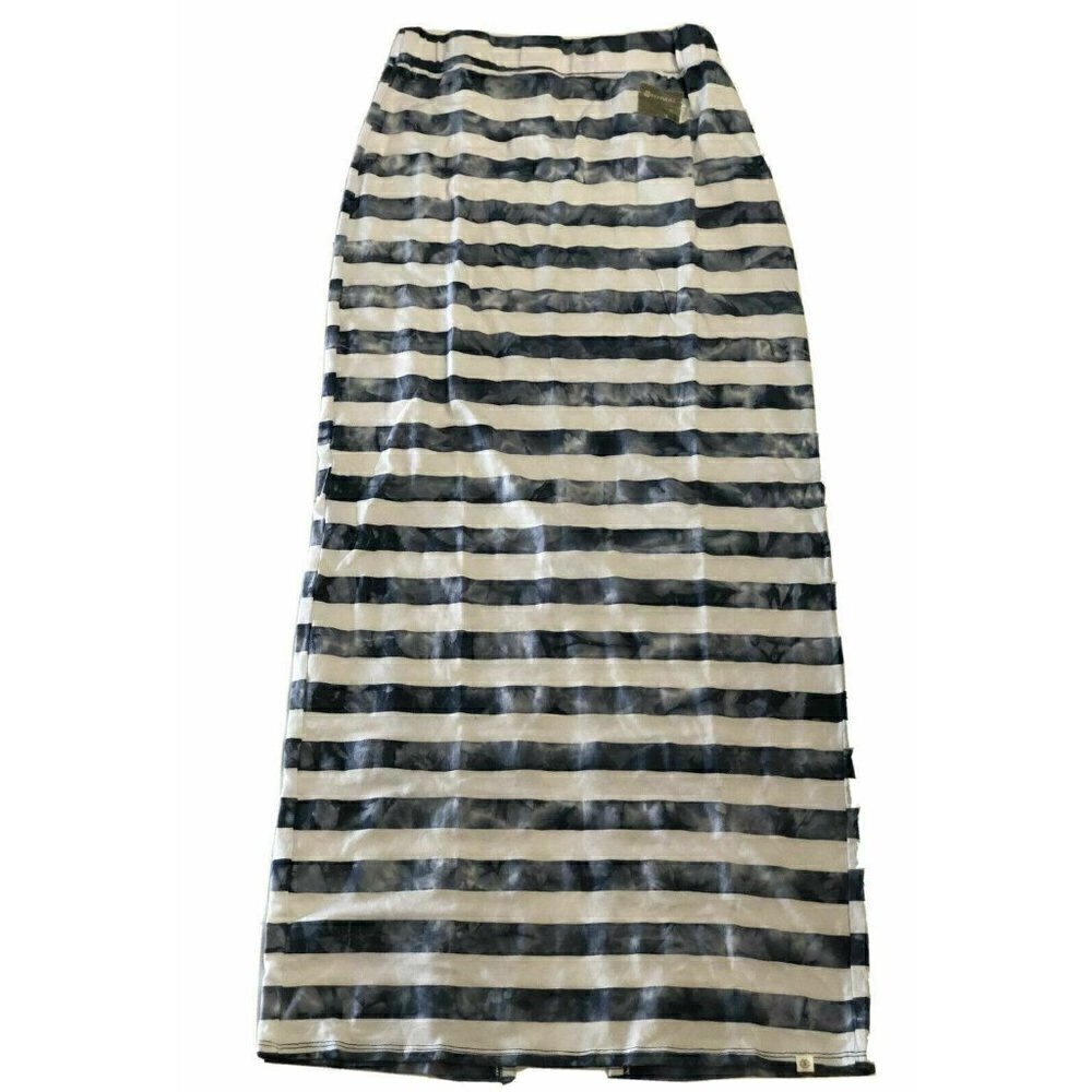 Element Women's Cotton Blend Beach Casual Florence Tie Dye Striped Maxi Skirt - Picture 3 of 12